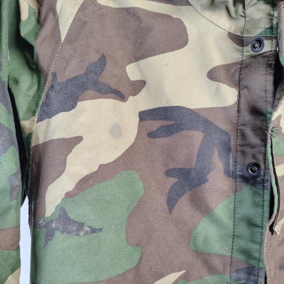 USGi Woodland Camo Parka Jacket Gen 1 Cold Weather ECWCS Mens Large Short - Picture 4 of 14